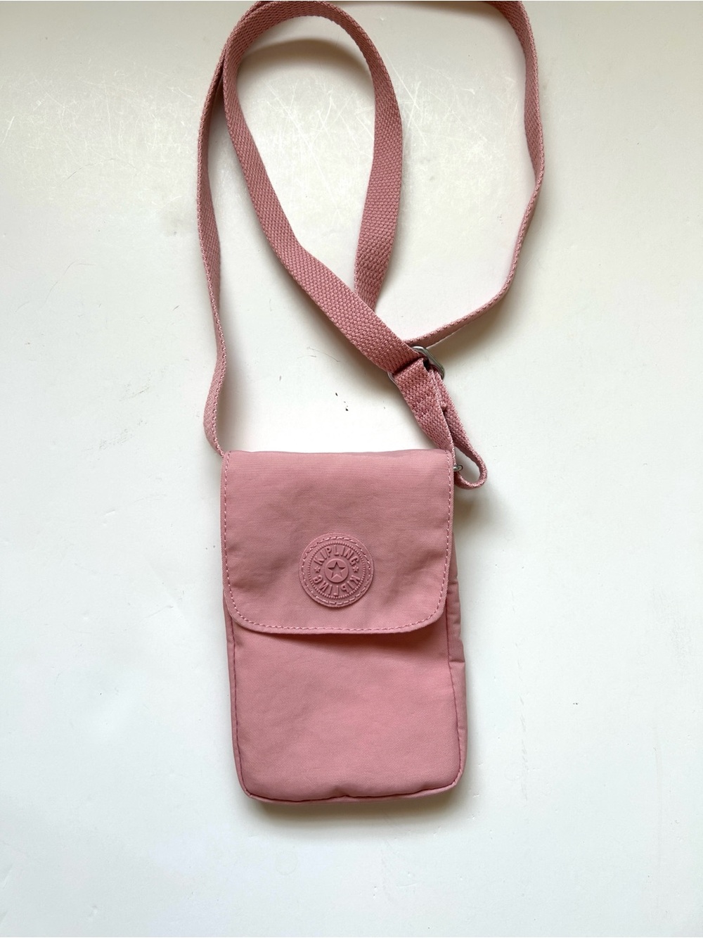 Kipling Blush Pink Crossbody Phone Pouch